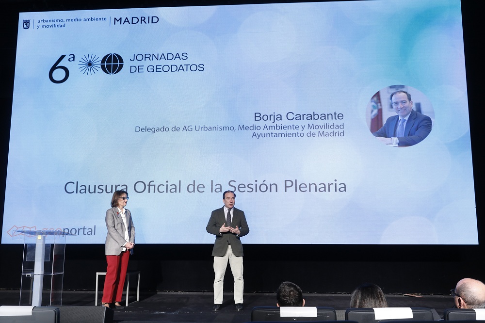 Carabante en la presentación de las Jornadas de Geodatos del Ayuntamiento de Madrid.
